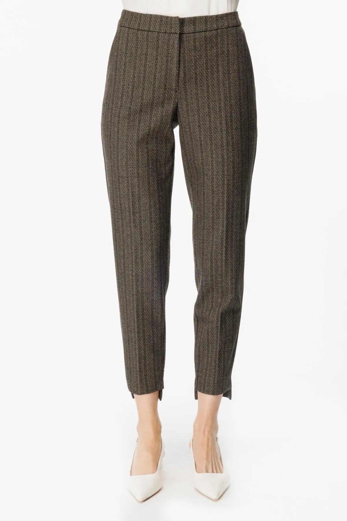 Elastic Waist Patterned Trousers