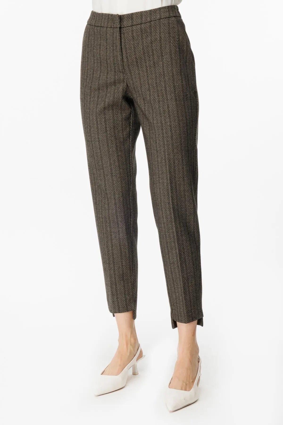 Elastic Waist Patterned Trousers