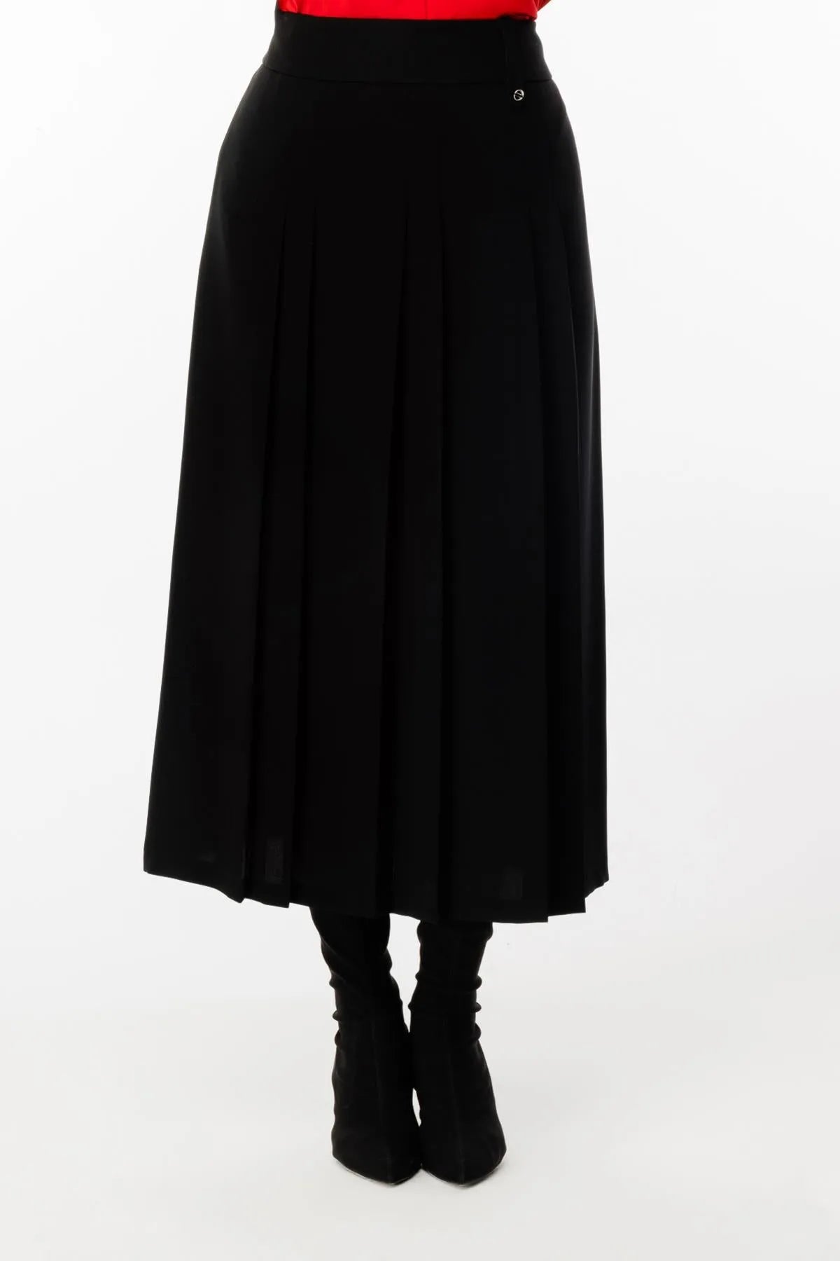 Pleated Plus Size Skirt