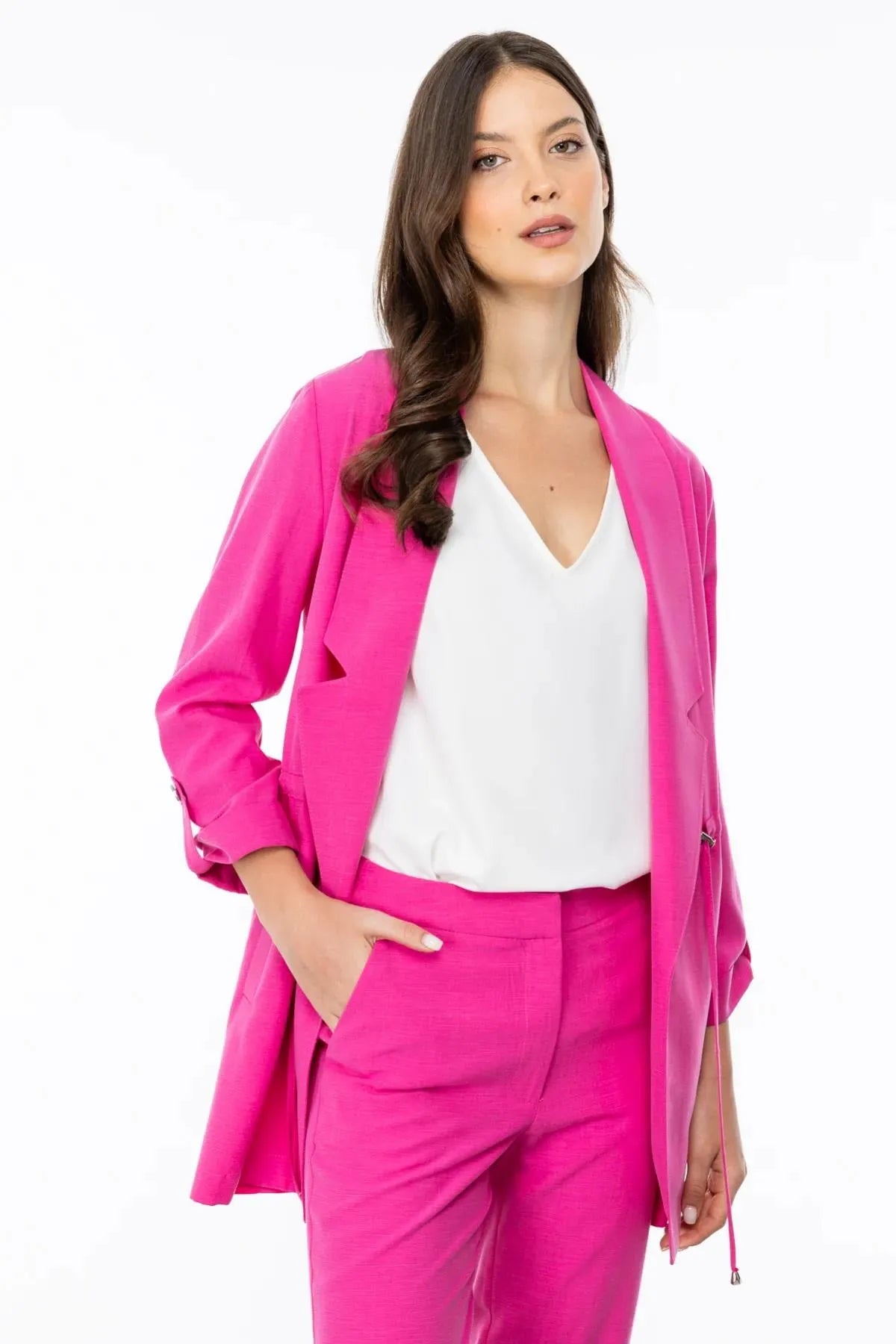 Tencel Front Tie Jacket