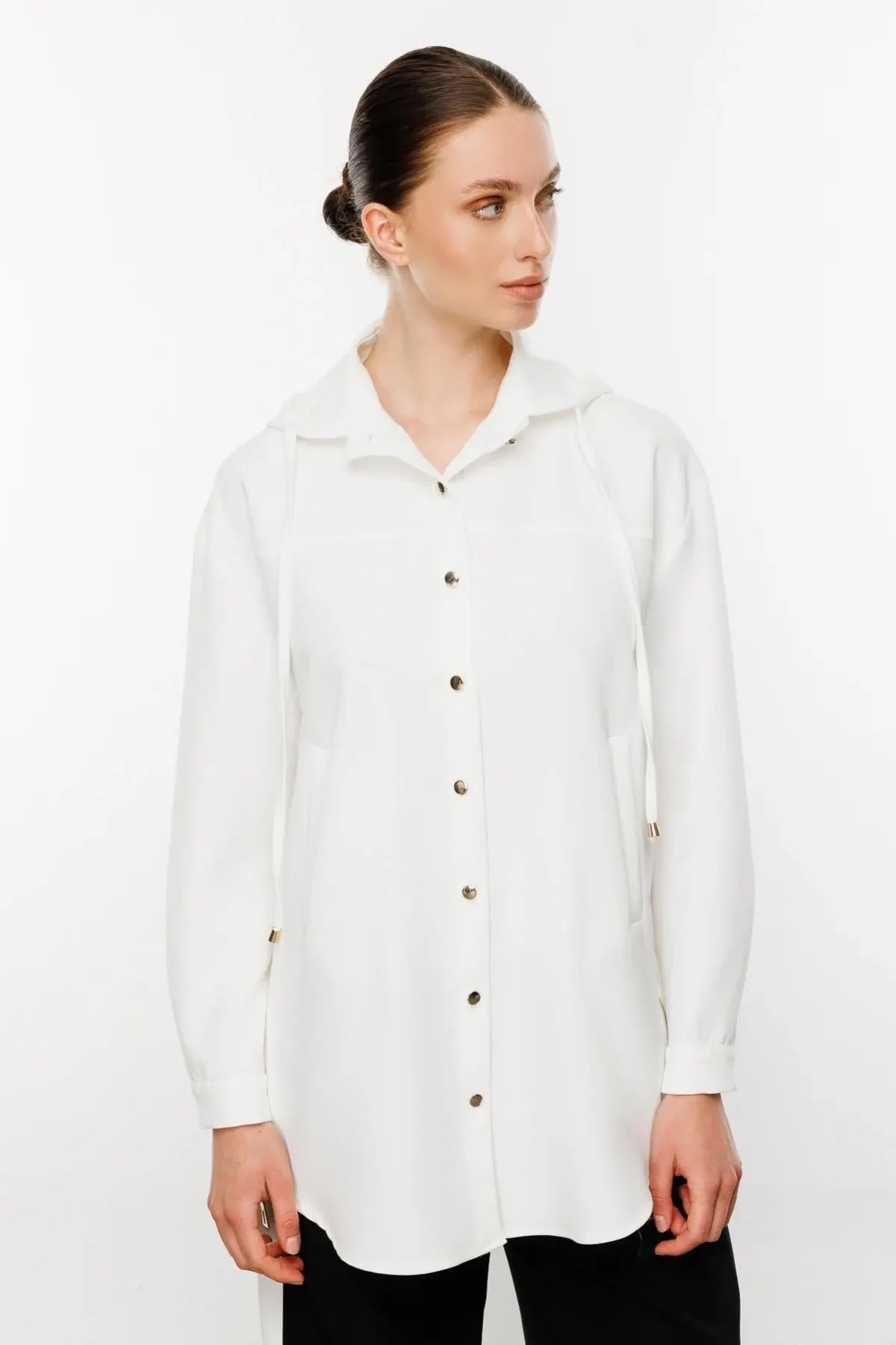 Hooded Pocket Trench Coat