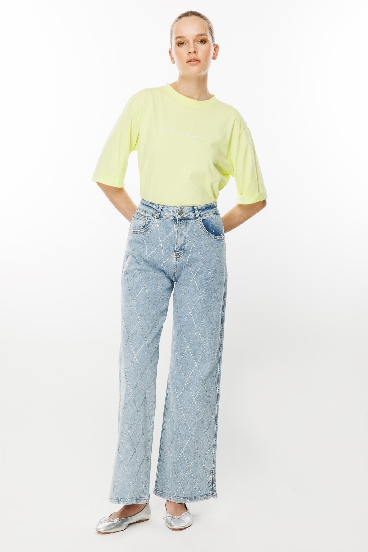 Taş Detaylı Pantolon - Eser Giyim